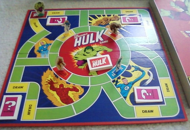 Hulk board game setup