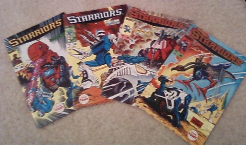 Original Starriors minicomics: Deadeye, The Forest, Honor, The Trap